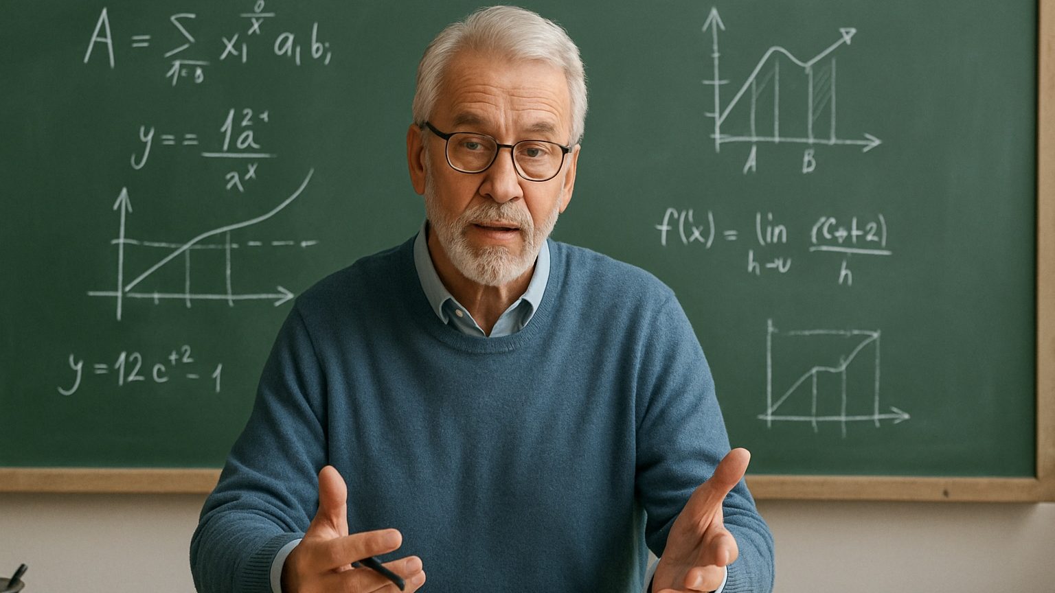 Преподаватель читает лекцию для онлайн слушателей